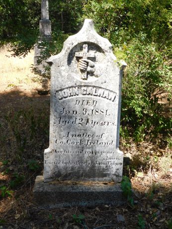 [Picture of John Calnan grave]
